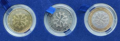 null Numismatic. Set of 17 Coins and 4 Medals.

Set of 3 Coins in Euro capsules -...
