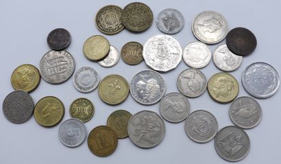 null Set of 29 Coins - Africa (16) & Various Countries (14).

2-West Africa, 100Frs...