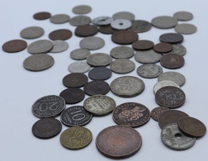 null Set of 54 Coins - Eastern Countries.

1-Latvia, 10 Santiumu 1922.

9-Poland,...
