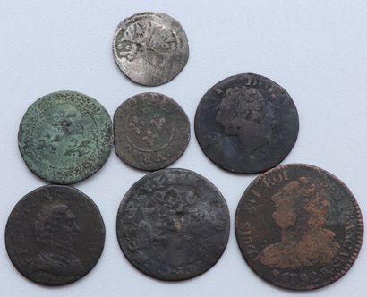null Set of 17 Coins - Royalty.

France and to be identified.

6-Philippe II, Denier...