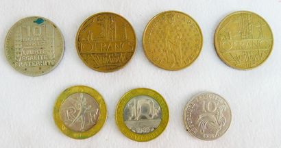 null Lot of French Coins. Various Eras and values.

65-Francisque Aluminium: 3-50Cts...