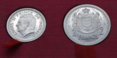 null Numismatics : Monaco.

In the original box, 2 Louis II Coins (1943), Essay,...
