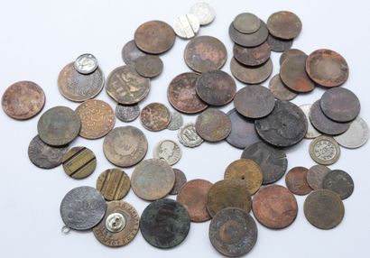 null Set of 63 Coins France, Ex-Protectorates and Former Colonies.

A lot of 58 coins,...