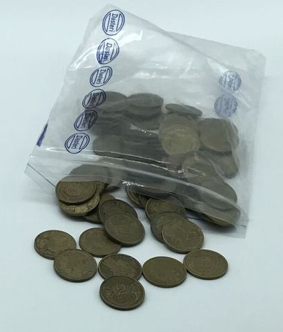 FRAIS JUDICIAIRES - 14,28% TTC Large lot of French coins. All eras combined. 1cts...