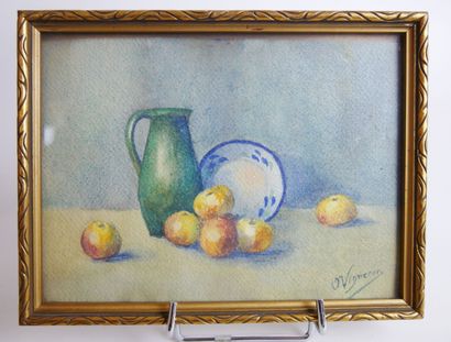 null Odette VIGNERON (1905-1971) active around 1930

Still life

Suite of 3 watercolors...