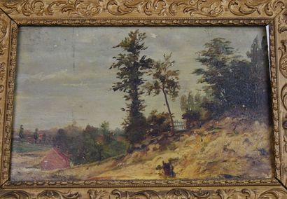 null Attribué à Frans DAUGE (1831-1895)

Scène de village, les sous-bois et la mare

3...