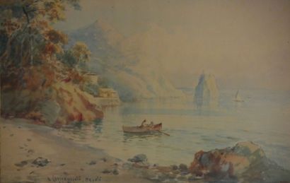 null Neapolitan school of the beginning of the XXth century 

Edge of a beach

Watercolor...