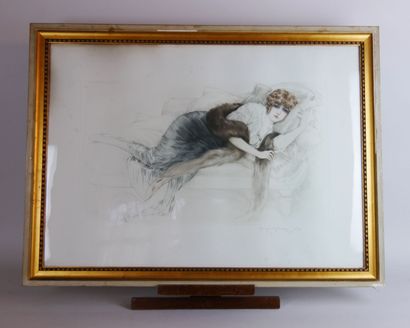 null Maurice MILLIERE (1871-1946)

Young Elegant Woman 

Drypoint etching signed...