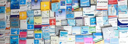 null LOT OF 100 SCALE MODELS OF AIRLINERS 

French and foreign companies in scales...