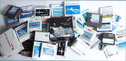 LOT OF 45 MODELS OF AIRLINERS 
French and...