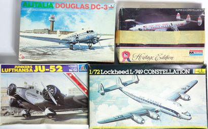 null SET OF 14 PLASTIC MODELS

of Civilian Aircraft. 

including DC-3, Constellation,...