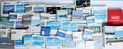 null LOT OF 50 MODELS OF AIRLINERS 

French and foreign companies in scales 1/500th,...