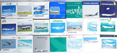 null LOT OF 45 MODELS OF AIRLINERS

French and foreign companies in scales 1/500th,...