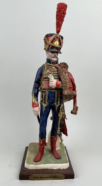 null Bernard BELLUC (1949 - )

Officier 4e REGT de Hussards 1805

Figurine en faïence...