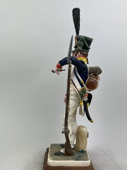 null Bernard BELLUC (1949 - )

Infantry of line voltigeur 1808

Figurine in polychrome...