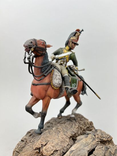 null DRAGON of the 22nd Regiment 1st Empire 

Lead figurine, amateur painting 

Total...