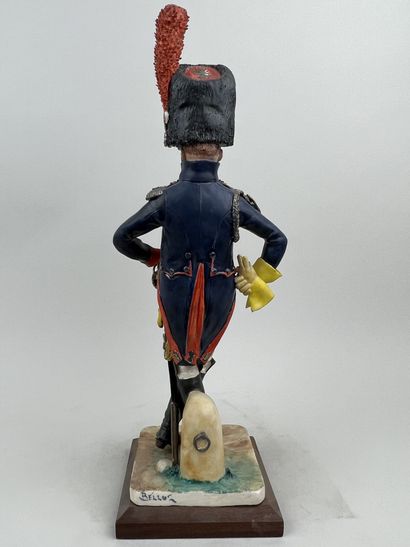  Bernard BELLUC (1949 - ) 
Elite Gendarmerie officer 1804-1805 
Figurine in polychrome...