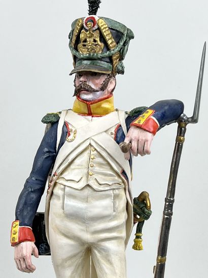 null Bernard BELLUC (1949 - )

Infantry of line voltigeur 1808

Figurine in polychrome...