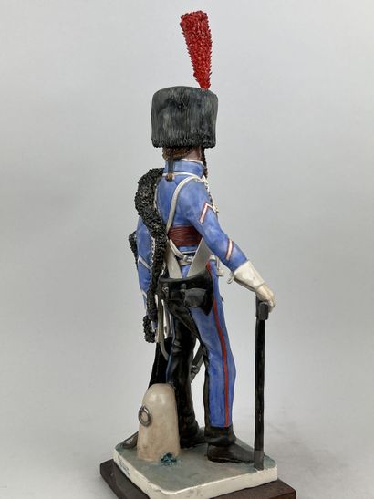null Bernard BELLUC (1949 - )

1e REGT de Hussards Sapeur 1810 

Figurine en faïence...