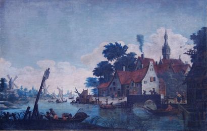 
Dutch school of the late 18th century. Follower...