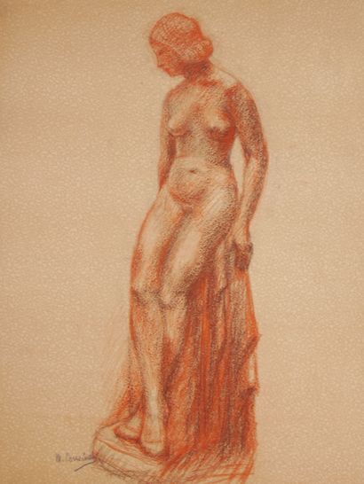 null Marguerite COUSINET (1886- 1970)

Seated nude

Sanguine and charcoal on paper...