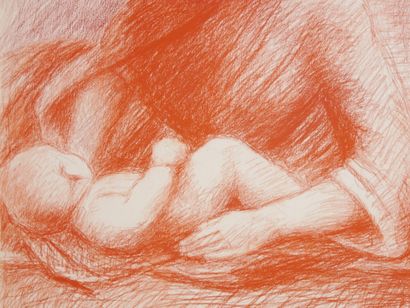 null Marguerite COUSINET (1886- 1970)

Virgin and Child 

Sanguine on paper signed...