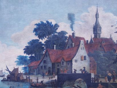 null 
Dutch school of the late 18th century. Follower of Hendrik de Meijer 




Village...