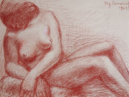null Marguerite COUSINET (1886- 1970)

Reclining Nude with Crossed Arms

Sanguine...