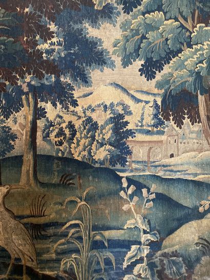 null AUBUSSON :

Greenery

Woolen tapestry.

Period XVIIIth century.

(Later period...