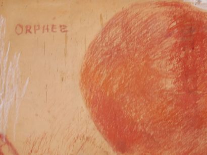 null Marguerite COUSINET (1886- 1970)

Orpheus 

Sanguine and white chalk on paper...