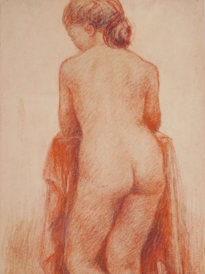null Marguerite COUSINET (1886- 1970)

The buttocks 

Sanguine and black pencil on...