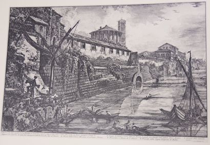null PIRANESI : Views of Rome. 

Collection in-folio of 8 plates after the engravings...