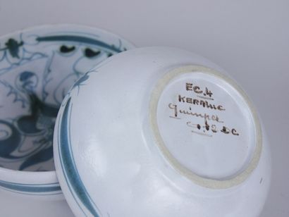 null KERALUC in Quimper

Part of table service in white and blue earthenware decorated...