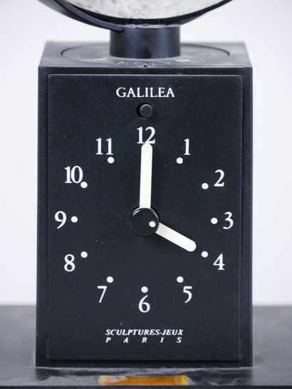 null Bernard VUARNESSON (1935 - ) 

Galilea Moon Phase clock 

Sculpture-Games representing...