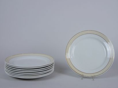 null FAIENCERIE DE LUNEVILLE - Opaque porcelain 

Part of table service model "Auteuil"...