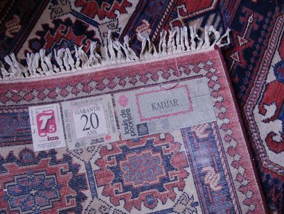 null SOUMAK KADJAR 

Wool carpet with brick red field decorated in the center of...