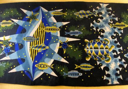 null 
PICART-LE DOUX, Jean (1902-1982) and workshop M. Berthaud (Aubusson) :




Depths




Tapestry...