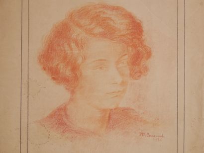 null Marguerite COUSINET (1886- 1970)

Martine

Sanguine on paper signed, dated 1936,...