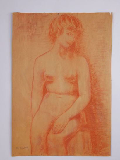 null Marguerite COUSINET (1886- 1970)

Nude with short hair

Sanguine on paper signed...