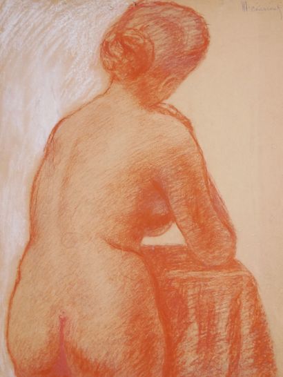 null Marguerite COUSINET (1886- 1970)

Nude from behind 

Sanguine and white chalk...