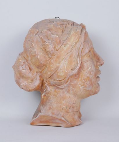 null after Émile Antoine BOURDELLE (1861-1929) 

Woman in profile with ribbon 

Sculpture...