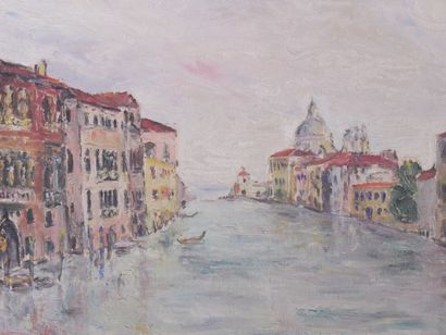 null Roger ROPERT (1927-2020)

La vue du grand Canal à Venise

Huile sur panneau,...