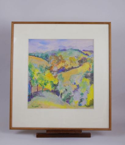 null Claude HUART (Né en 1931)

Paysage de Provence 

Pastel sur papier signé et...