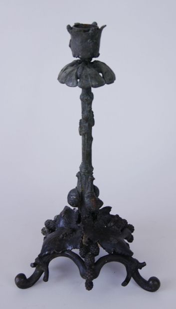 null Christophe FRATIN (1801-1864)

Pair of candlesticks in patinated bronze, resting...