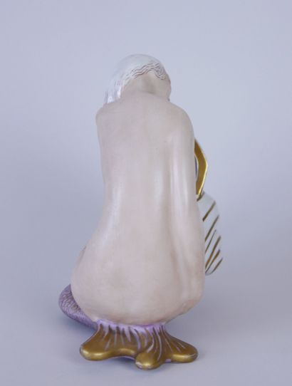  ALADIN Luxury Made in France 
Ceramic nightlight representing a mermaid leaning...
