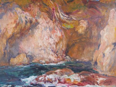 null Michel SIMONIDY (1870-1933)

Les rochers 

Huile sur toile signée en bas à droite...