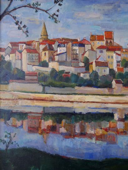null Charles POLLACI (1907-1989)

City by the river 

Oil on canvas signed lower...