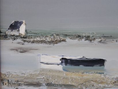 null Georges LAPORTE (1926-2000)

Bretagne 

Huile sur toile signée en bas à gauche....