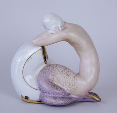 null ALADIN Luxury Made in France 

Ceramic nightlight representing a mermaid leaning...