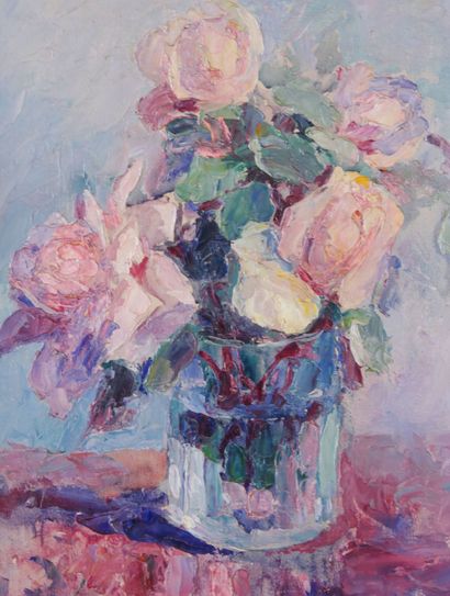 null Achille Gaston MARCHAL (1874 - ?)

The pink roses 

Oil on isorel signed lower...
